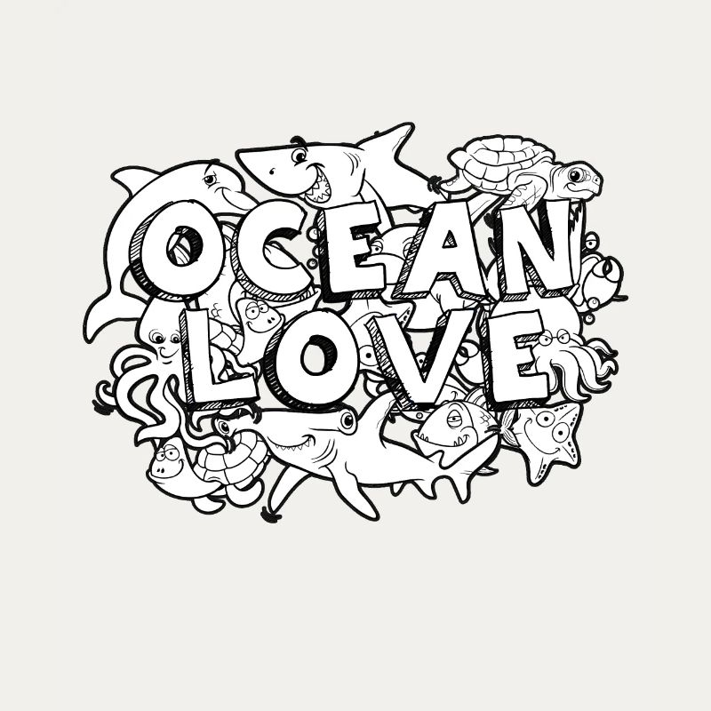 doodle Art Ocean