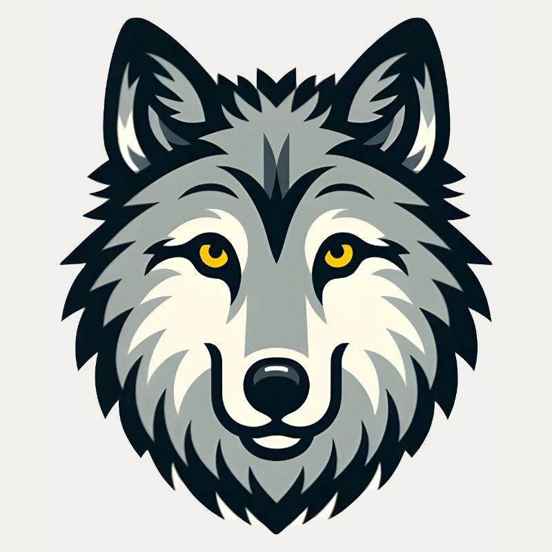 Süsser Wolf hund