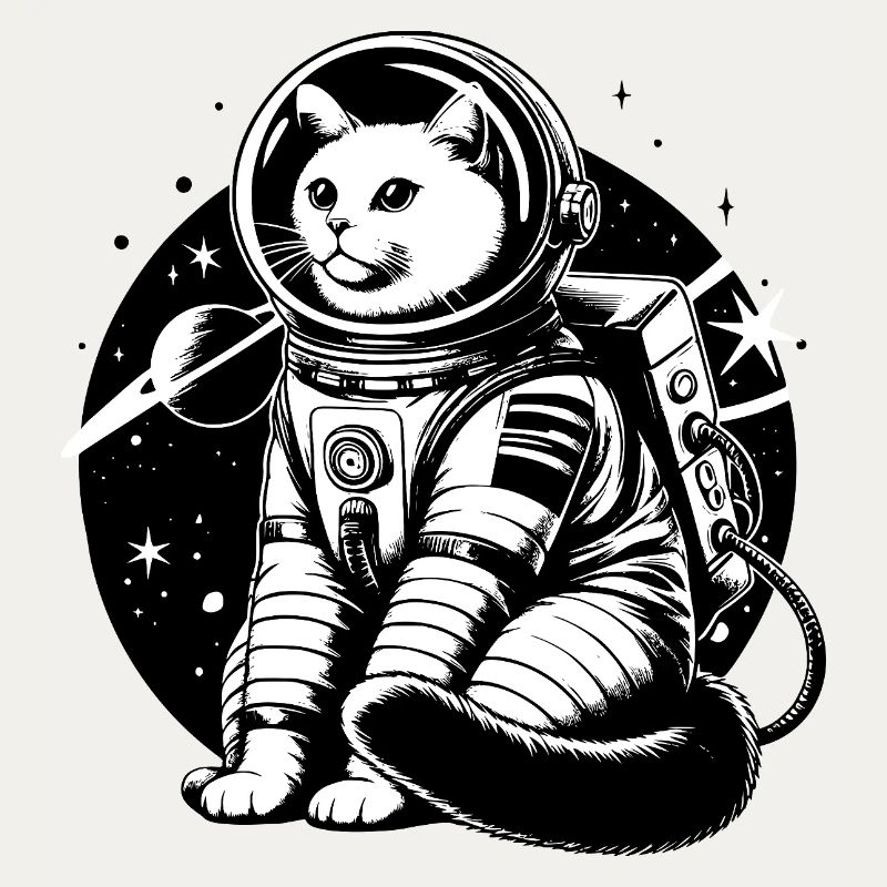 Astronauten Katze