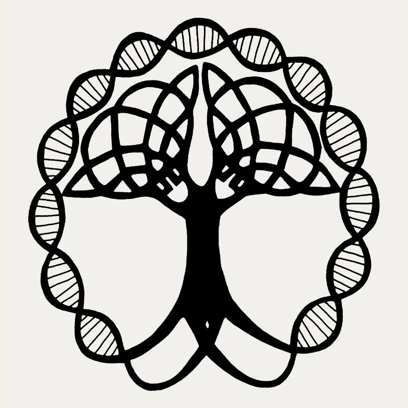 Seltsamer schwarzer Baum