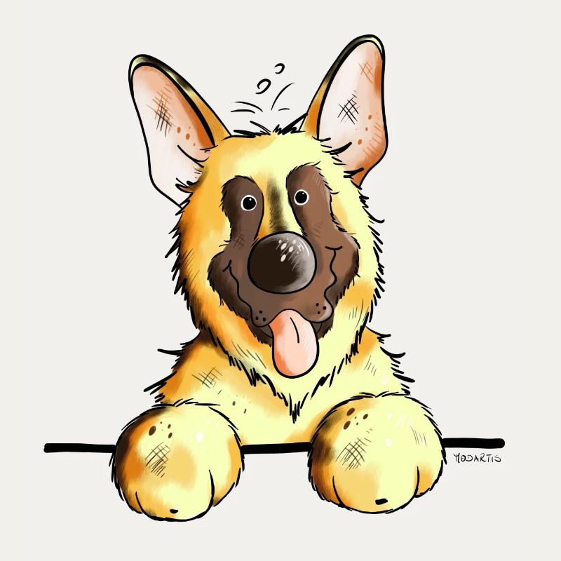 Knuffiger Deutscher Schäferhund