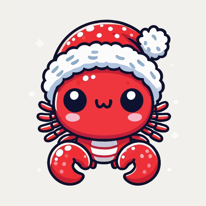 Douce joie de crabe de Noël