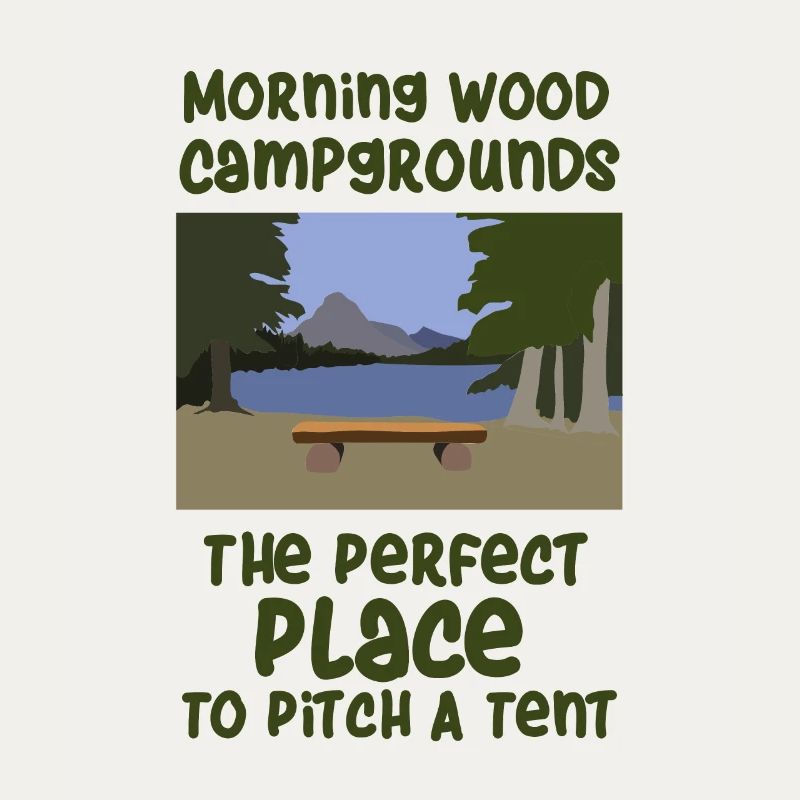 Camping slogan camping