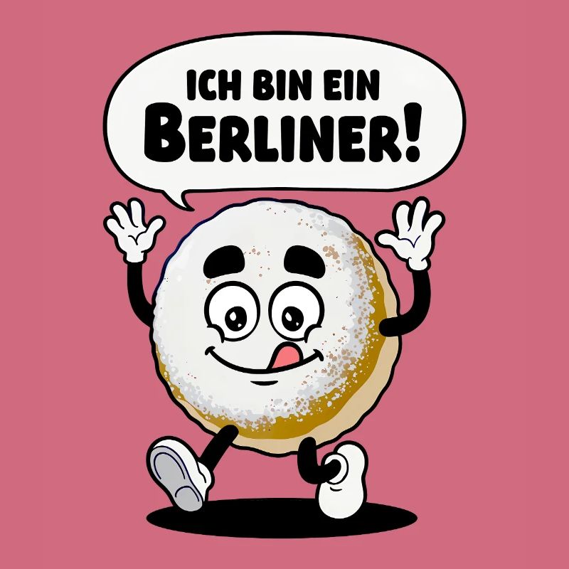 Lustiges Ich bin ein Berliner Pfannkuchen Design