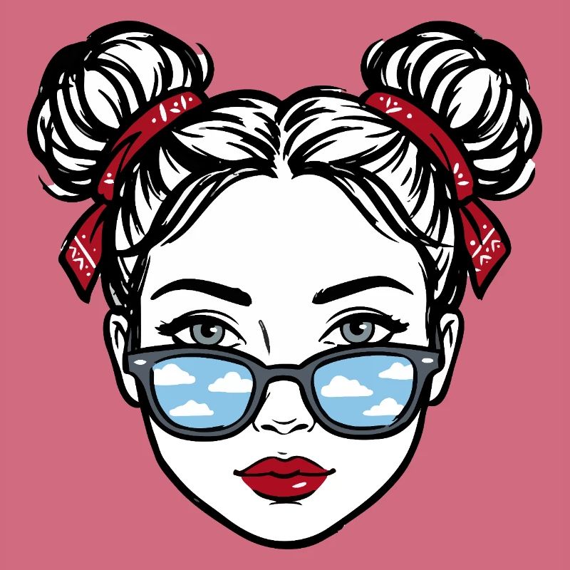 Fille à lunettes Cloud Reflex Pop Art