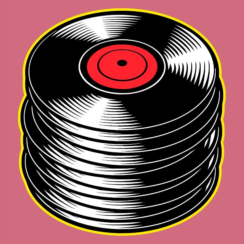 Stack d’albums vinyles