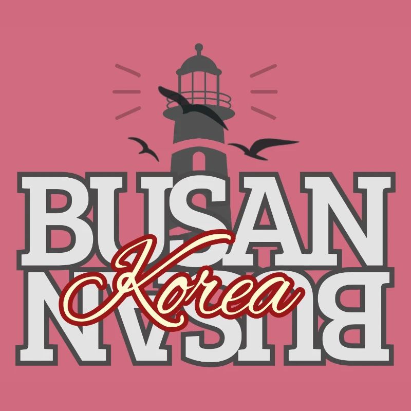 Conception typographique du phare de Busan, Corée