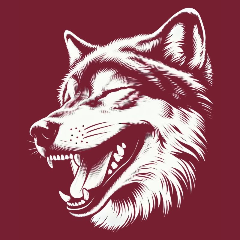 Lachender 🐺 Wolf