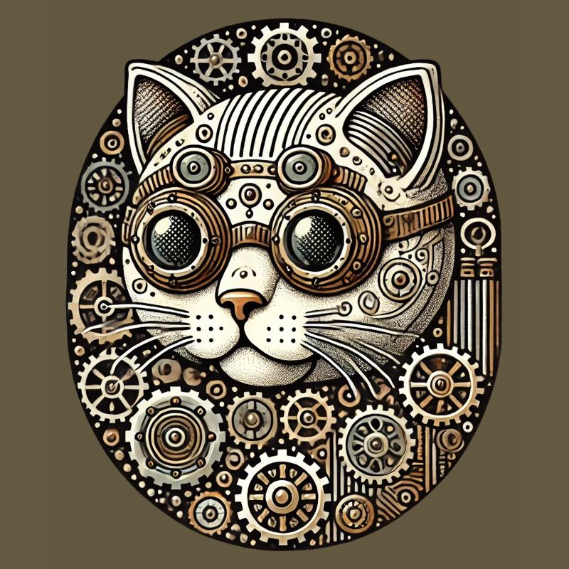 Steampunk Kätzchen Katze