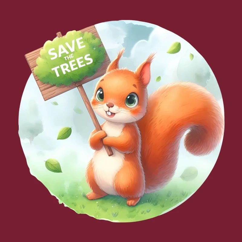 Save the Trees Squirrel