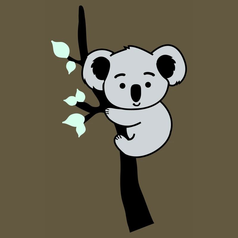 koalabär comic baum