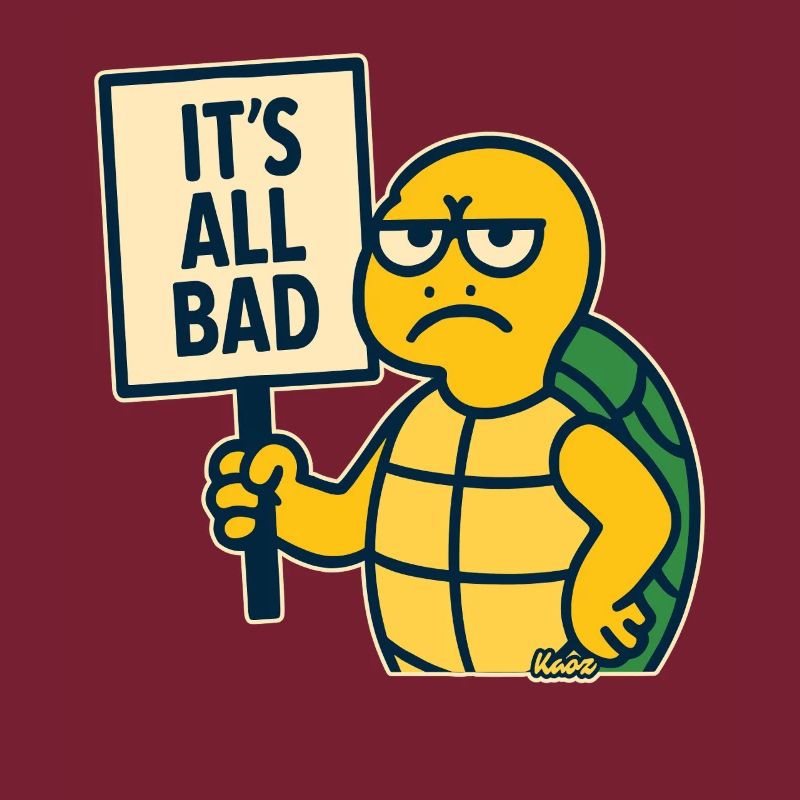Schlechte Laune Schildkröte: Alles ist schlecht