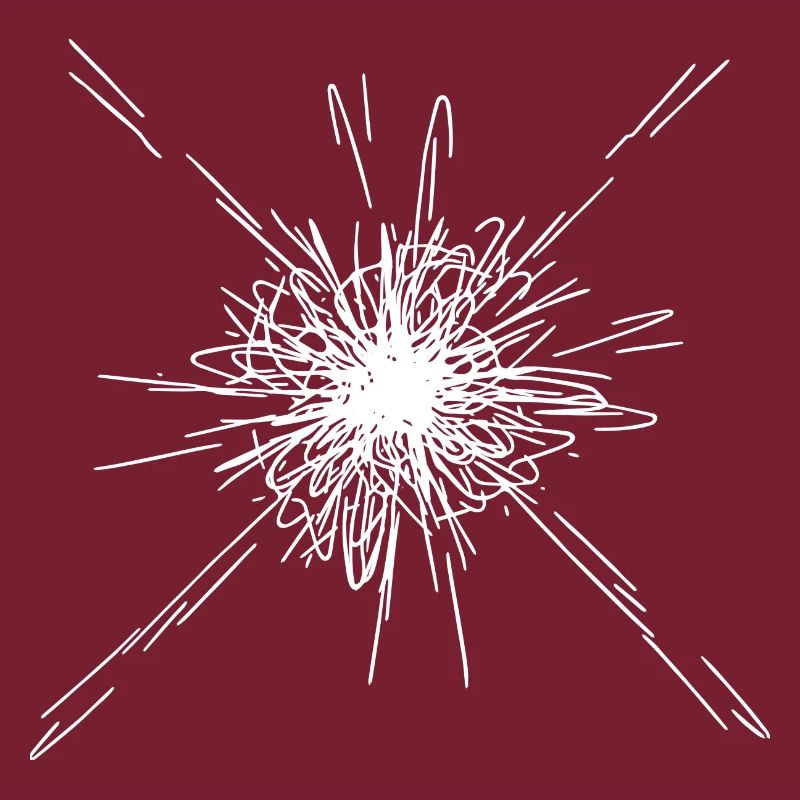Motif de lignes d’explosion de mandala