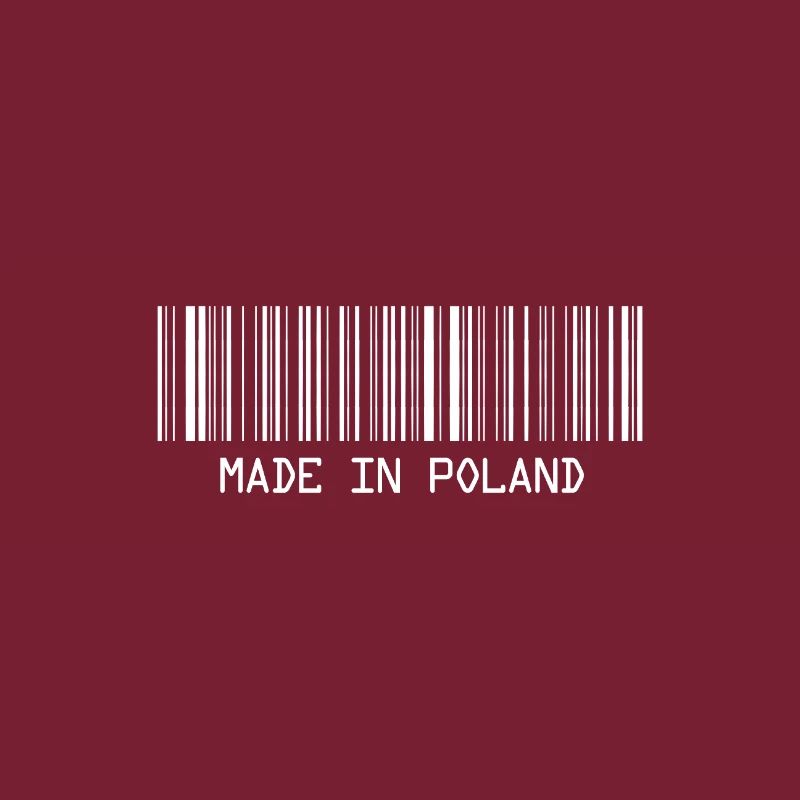 Made in Poland - Polska - Polen - Barcode - Strich