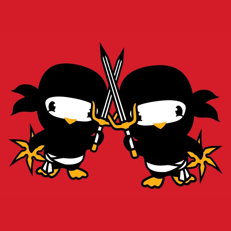 2 Oiseaux Ninja Fighter Assassin Épée Ninja Star