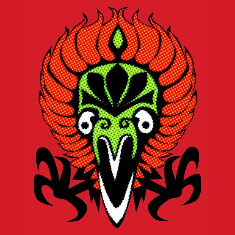 Feuervogel illustration magic jungle ancient style