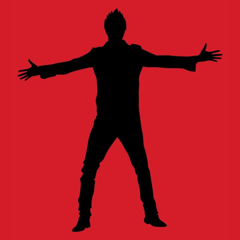 Mann Körper Silhouette Vektor-Design