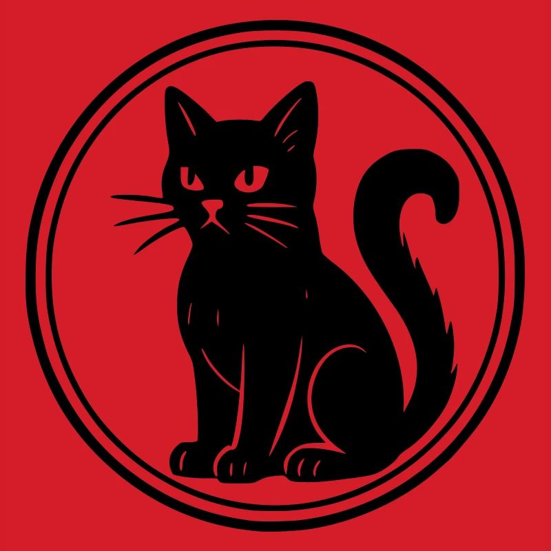schwarze Katze