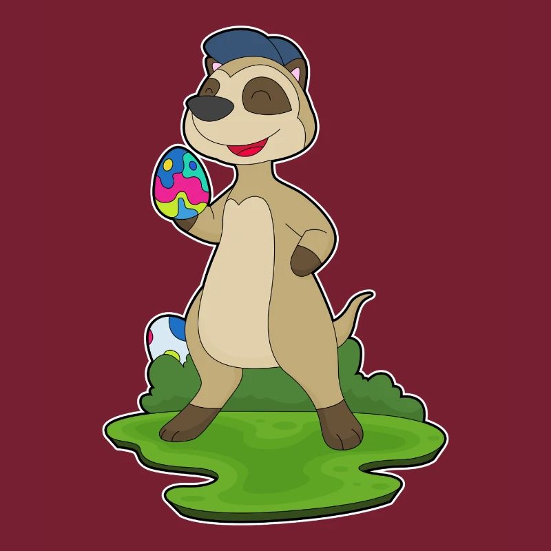Erdmännchen Ostern Ostereier