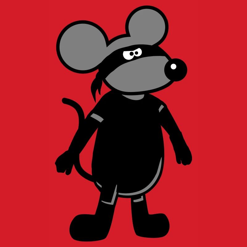 Maus Böse Räuber Ninja Überfall Dieb Einbrecher