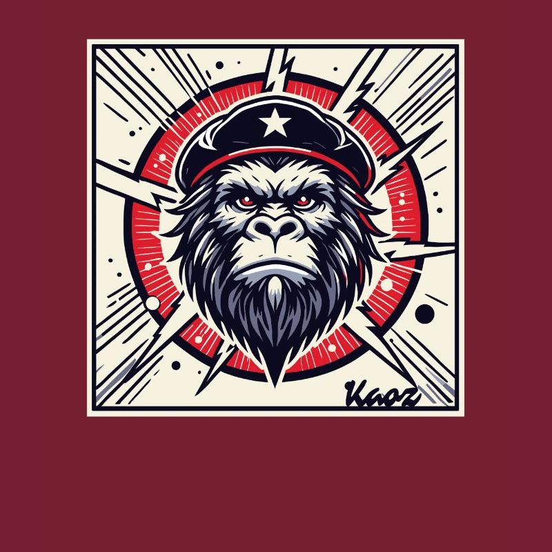 Revolutionärer Parodie Gorilla