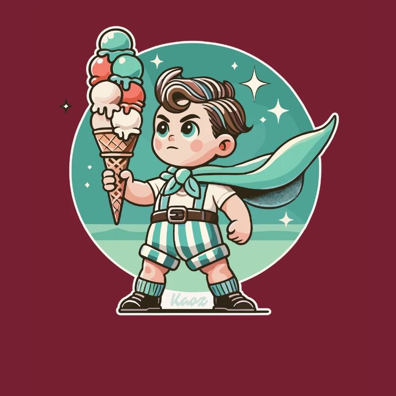 Eiscreme-Held Retro Superboy