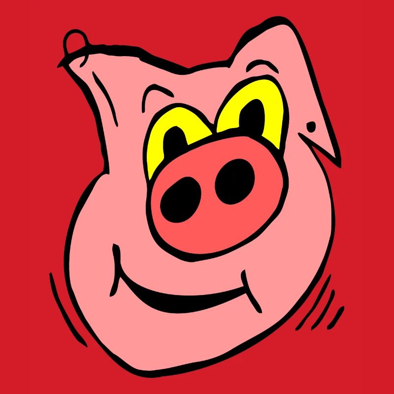 Drôle de cochon en rose