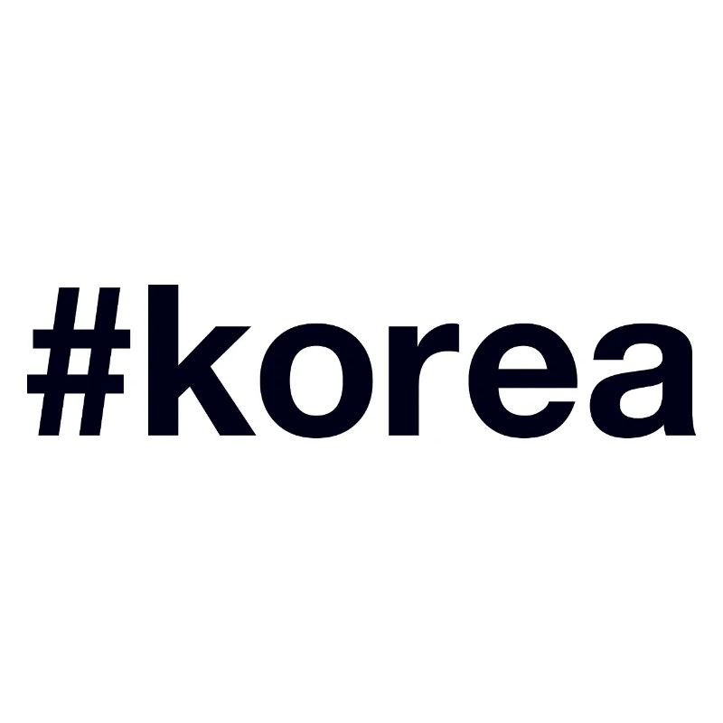 KOREA Hashtag