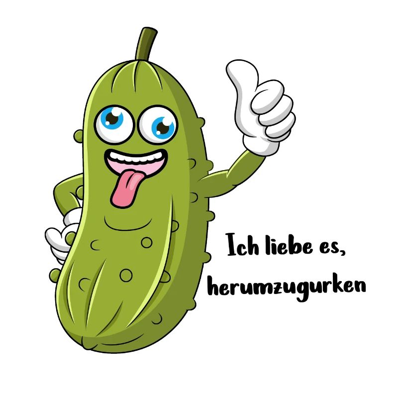 Herumgurken - lustige Gurke Geschenkidee