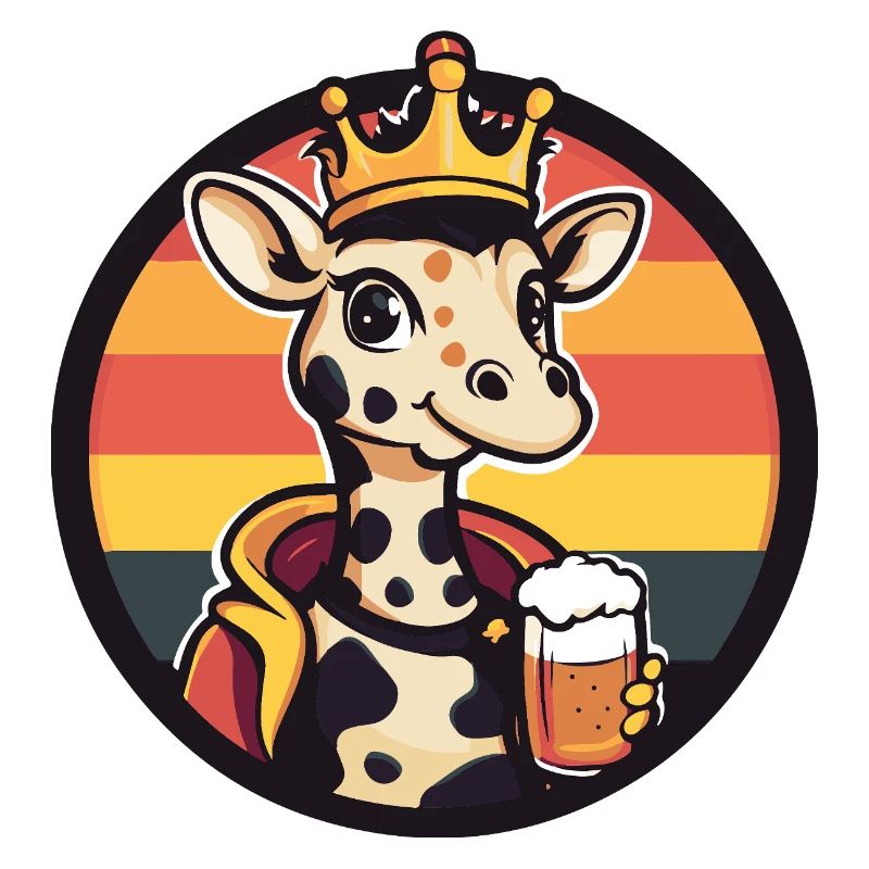 Giraffe Bier Lustig