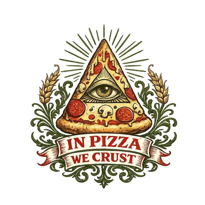 Devise de la Croûte Œil de la Pyramide de la Pizza