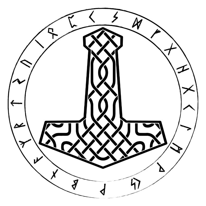 Mjöllnir Wikinger symbol