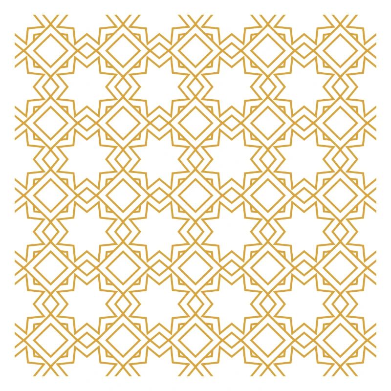 Golden arab islamic pattern