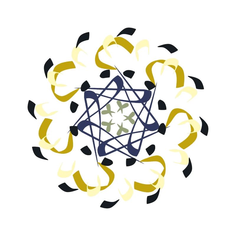 Kompliziertes Mandala-Muster in Erdtönen