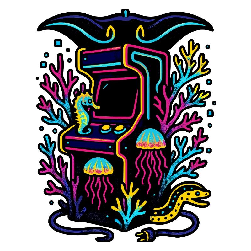 Neon-Arcade im Riff
