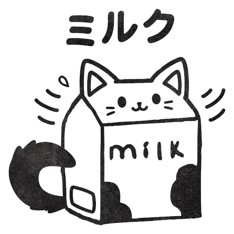 Kawaii Milch Kätzchen