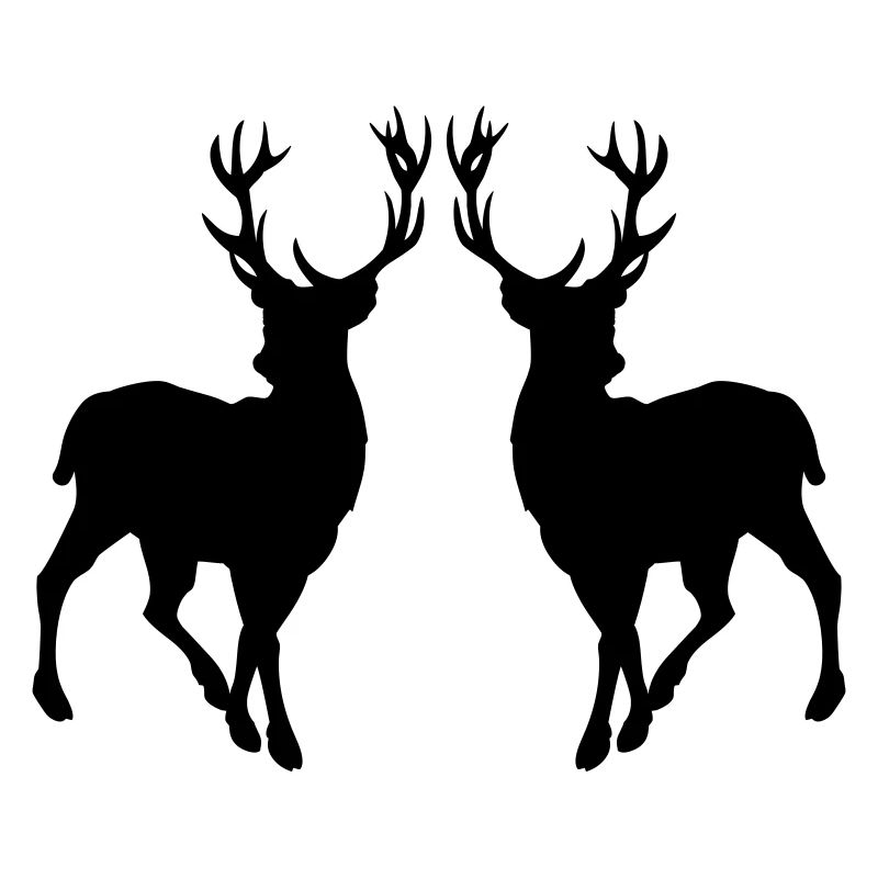 Silhouette de cerf 02