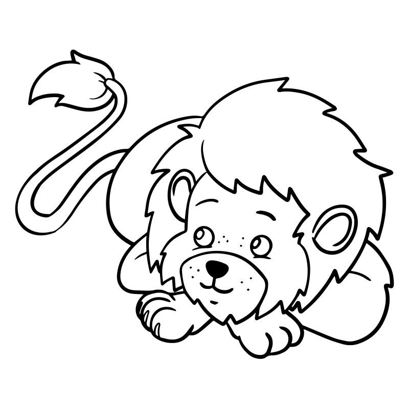 🦁 Cute lion for creative minds & little artists