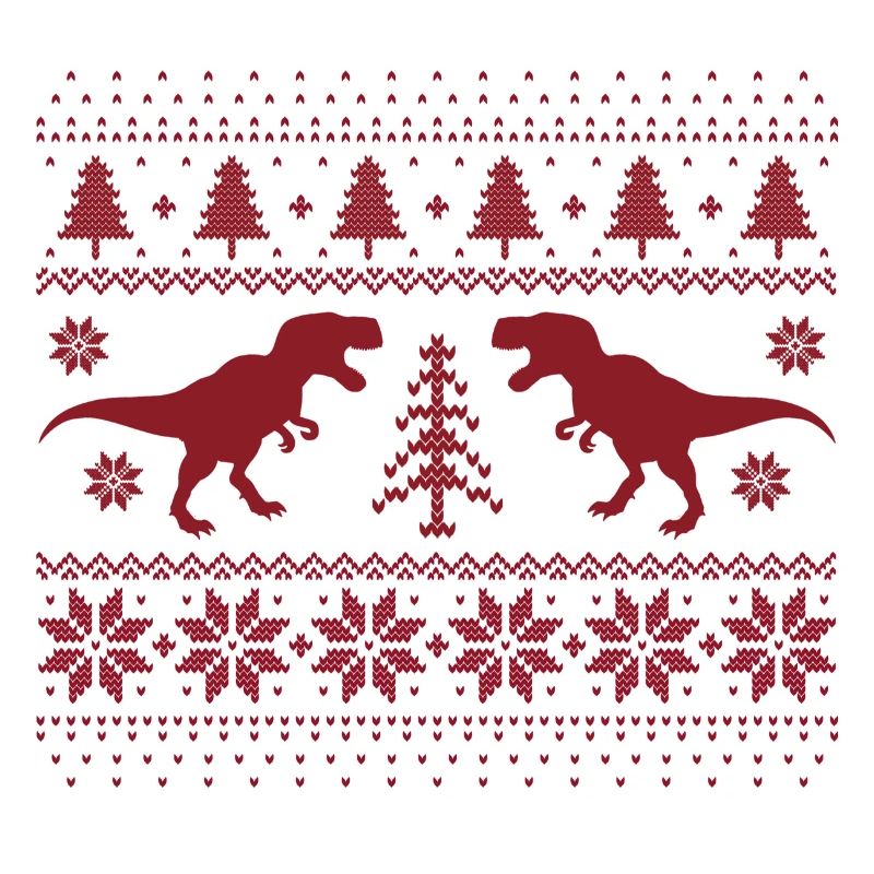 Dinosaurier-Weihnachtspullover