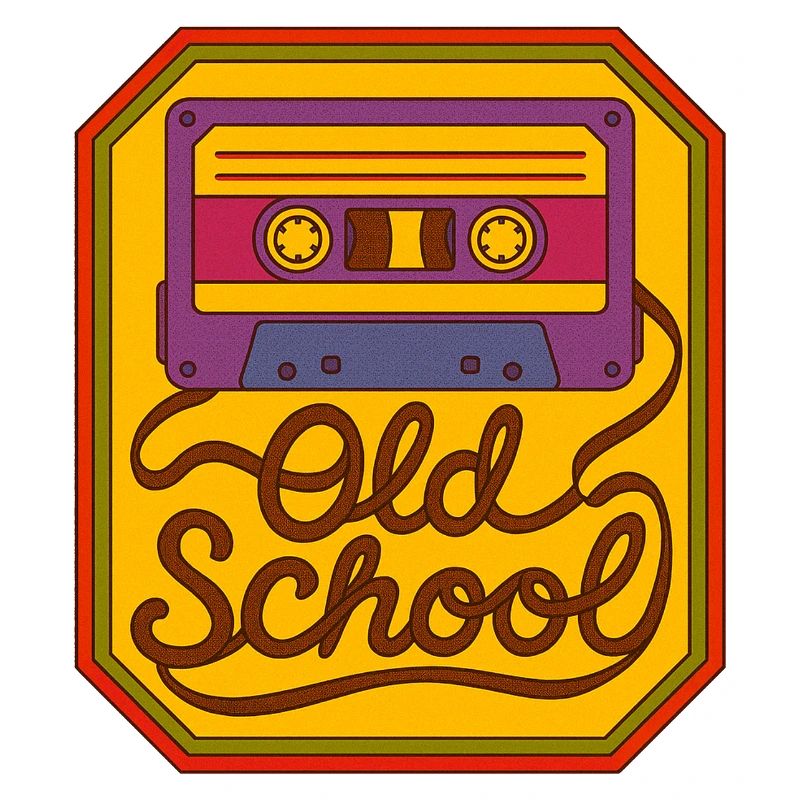 Old School Kassetten-Retro-Patch