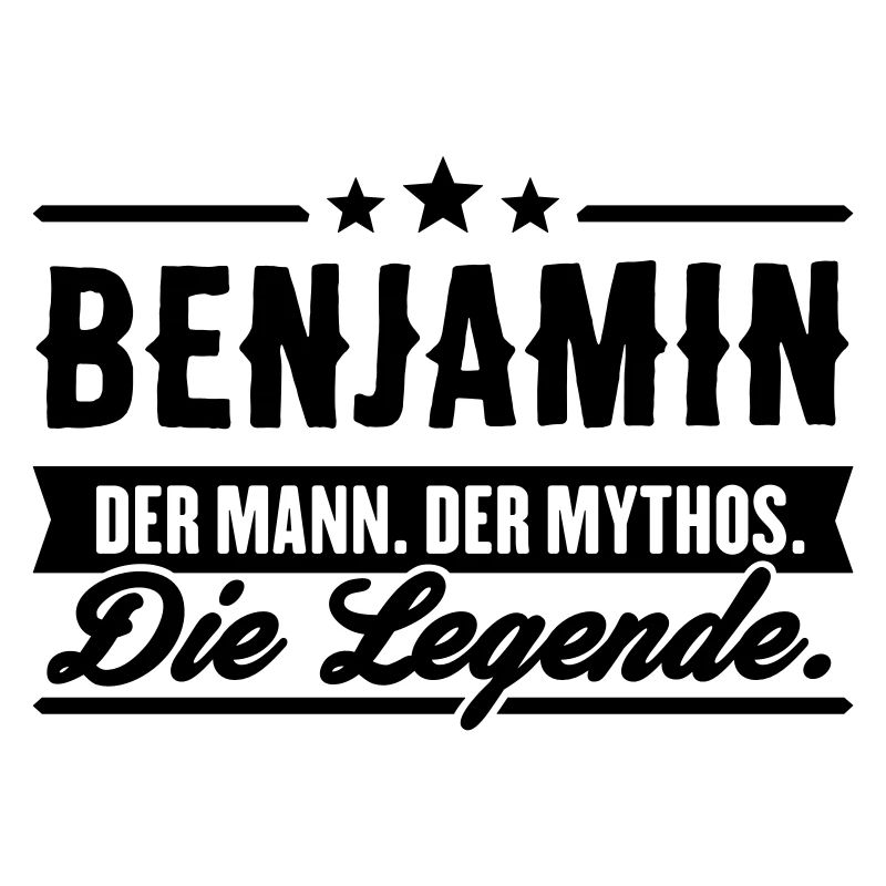 Mann Mythos Legende Benjamin