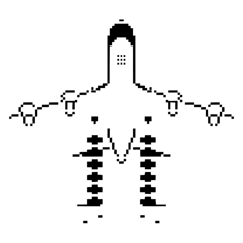 Flugzeug Pixel Kunst