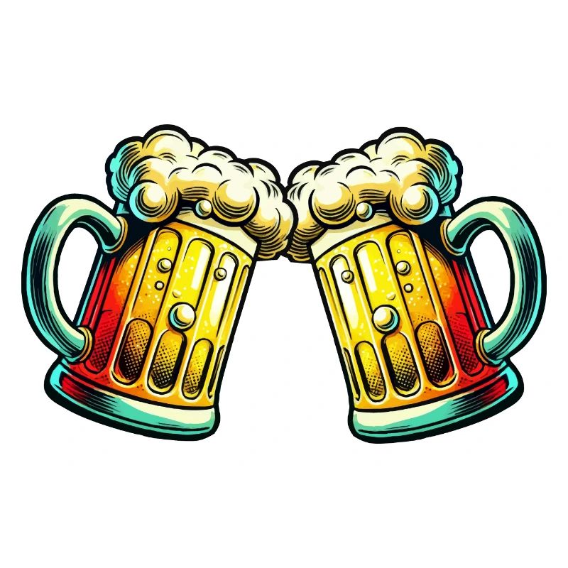 Bier anstoßen Bierglas