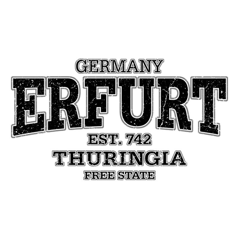 Erfurt Thuringia (black oldstyle)