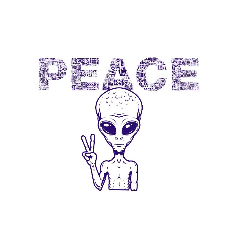 Friedensalien Peacezeichen