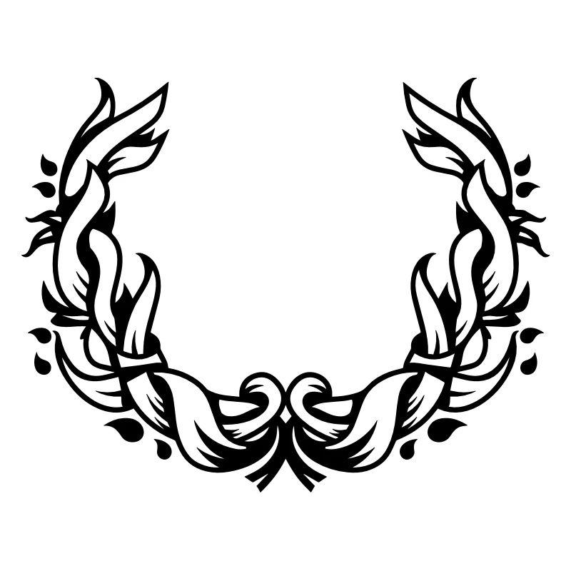 une couronne de fleurs de feuilles