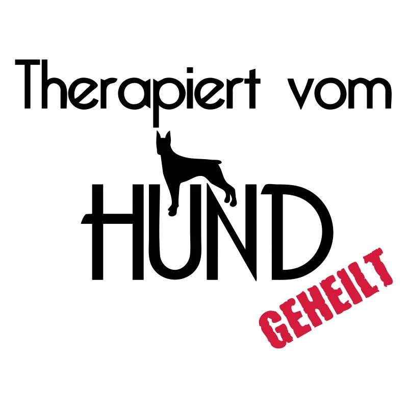 Therapiert vom Hund Hunde Tier Haustier Geschenk