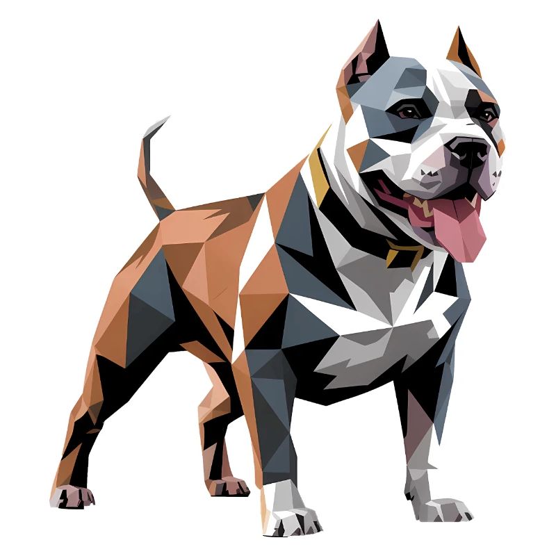 Bulldog - Cooles Low Poly Logo