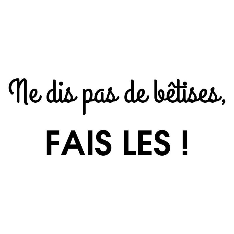 ne dis pas de betises