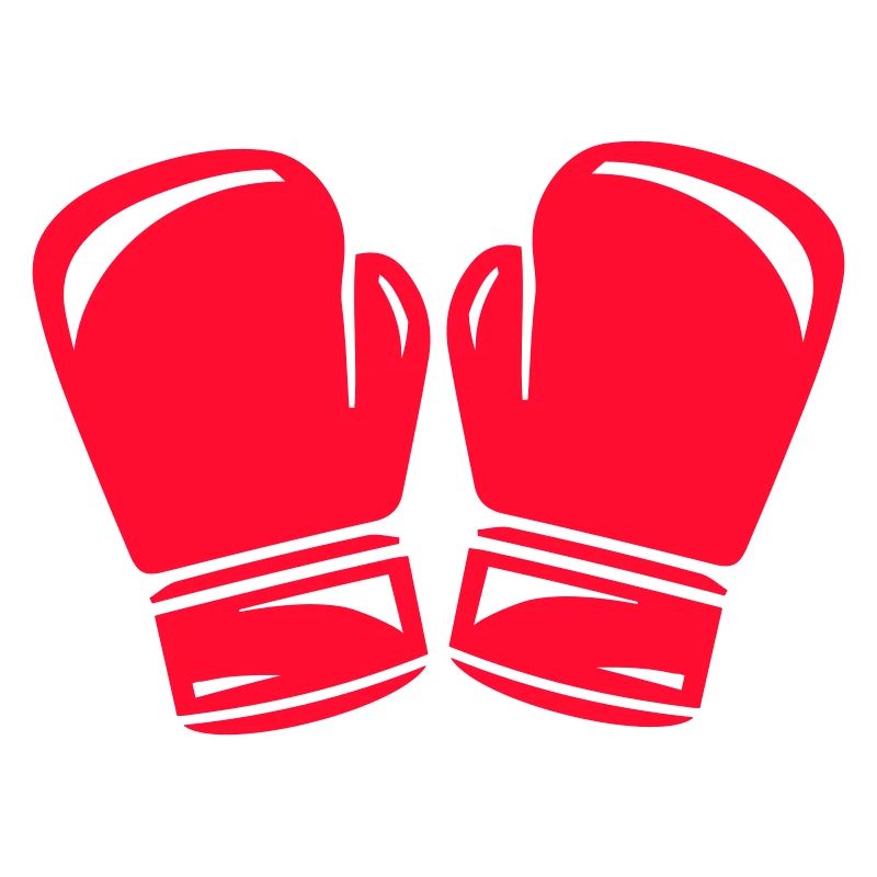 Rote Boxhandschuhe Symbol
